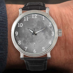 Relógio Imagem de Astronomia de Lua Completa