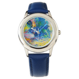 Relógio Impressão de arte de Abstrato vibrante