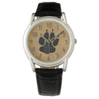 Impressão de Wolf Paw com o Pentacle Watch