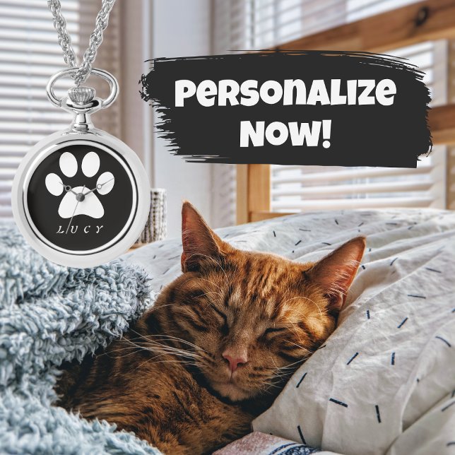 Relógio Impressão em tela branca e preta com o nome do seu (Criador carregado)