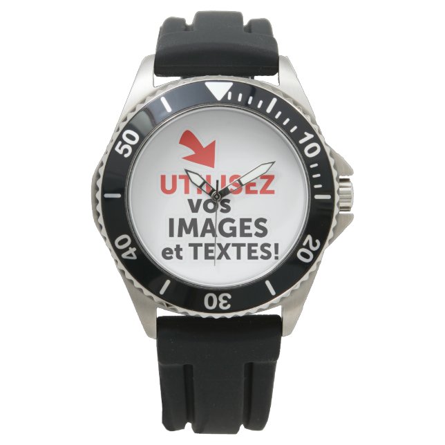 Relógio Imprimer vos design en ligne DIY en Français (Frente)