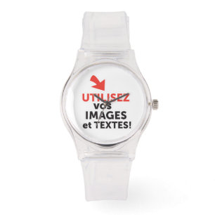 Relógio Imprimir os vossos desenhos em linha DIY em