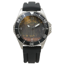 Relógio Incêndios na Floresta (por Laszlo Mednyanszky)