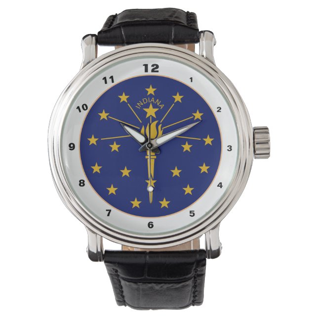 Relógio Indiana Flag & Indiana fashion USA /design watch (Frente)