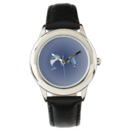 Relógio infantil com tartaruga e golfinho | Ocean