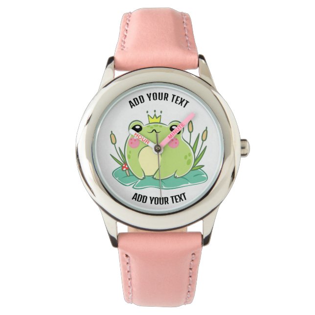 Relógio Infantil Vermelho de Aço Inoxidável e Puls (Frente)