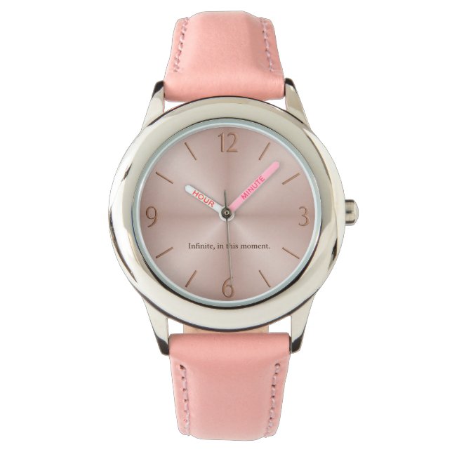 Relógio Infinite Moment Watch — Blush Edition (Frente)