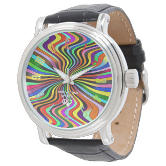 Relógio Infinity Rainbow Swirl Stainless Steel Watch