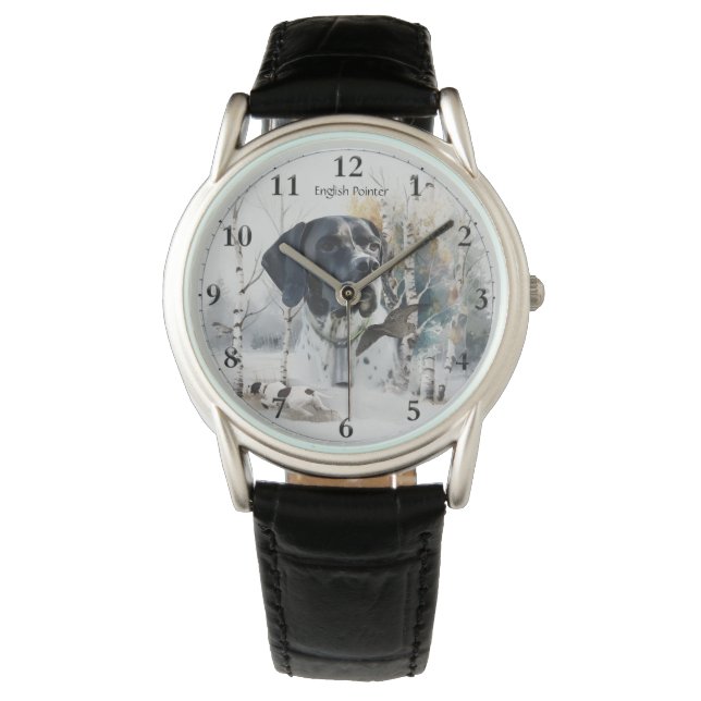 Relógio Inglês Pointer , Woodcock Hunting Season , Art (Frente)