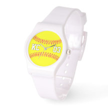 Iniciais personalizados do Softball Player e númer