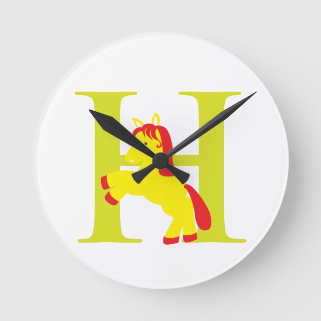 Relógio inicial - letra H (Frente)