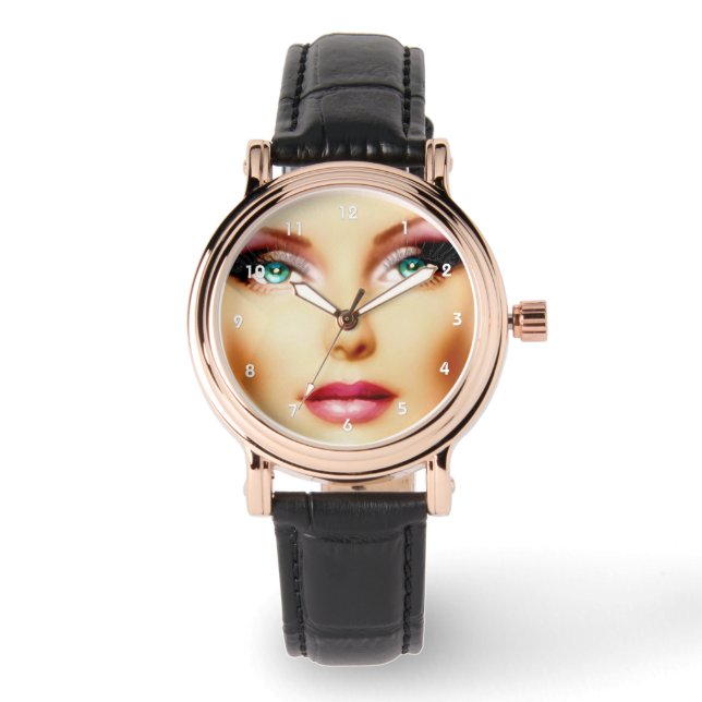 Relógio Insira a sua própria imagem Legal DIY Square Black (Frente)