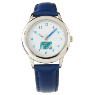 Relógio Inspiration Kid's Blue Leather Strap Watch