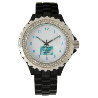 Relógio Inspiration Women's Rhinestone Black Enamel Watch