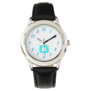 Relógio Inverno Snow Heart Kids Black Leather Watch