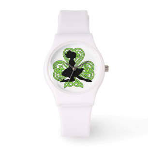Relógio Irish Dancing Shamrock Celular Knot Watch