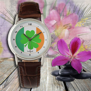 Relógio Irish Flag & Ireland - tendências da moda / Shamr