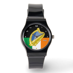 Relógio Irish Flag watch, Harp Emblem, Irlanda/esportes