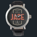 Relógio Jace Name Funny Personalizado Birthday Jace<br><div class="desc">Este é um design com texto Genuine & Trusted Jace Premium Quality. Um legal presente para amigos ou família chamado Jace. Se o seu primeiro ou sobrenome é Jace,  então este produto é para você. Presente para Jace no Dia de os namorados.</div>