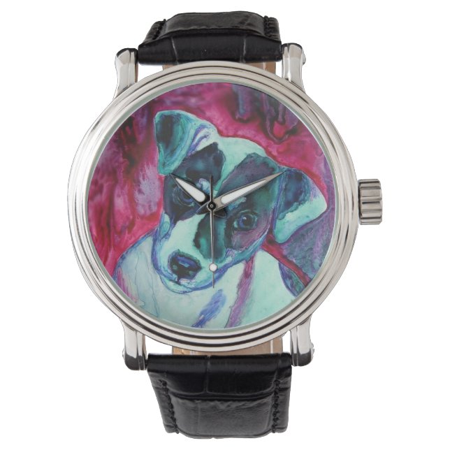 Relógio Jack Russell Terrier (Julep) Watch (Frente)