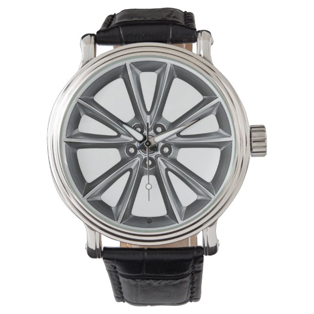 Relógio Jaguar Alloy Wheel Watch Inspirou Design (Frente)
