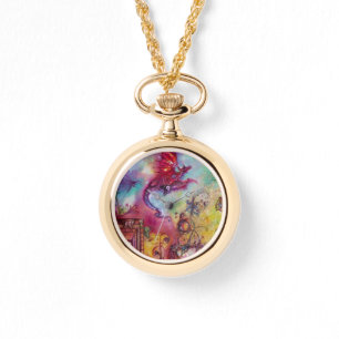 RELÓGIO JARDIM DE SOMBRAS PERDIDAS/DRAGÃO VERMELHO VOANTE