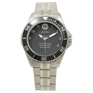 Relógio Jazz Watch- mens black dial