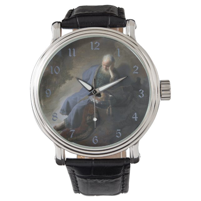 Relógio Jeremiah Lamentando a queda de Jerusalém, Rembrand (Frente)