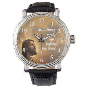 Relógio Jesus Cristo você olharia para o Time Engraçado