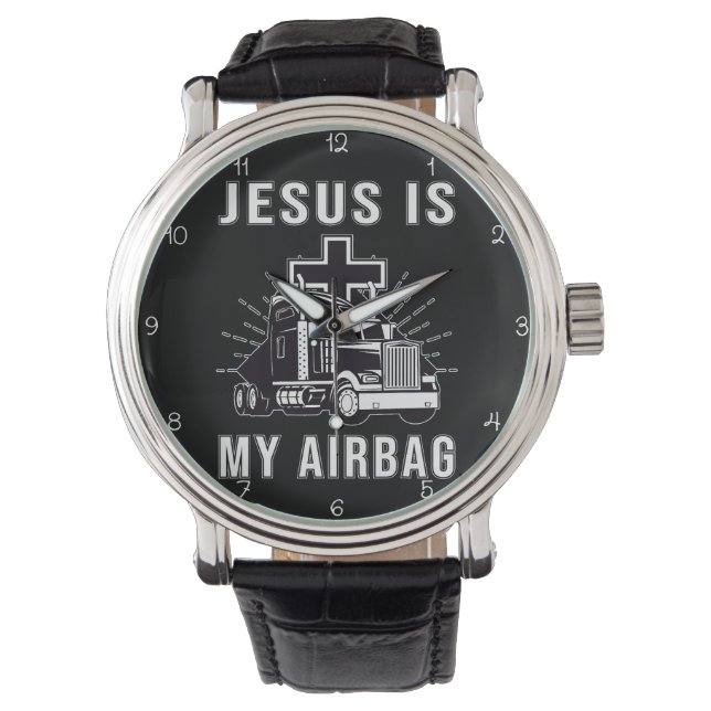 Relógio Jesus is My Airbag (Frente)
