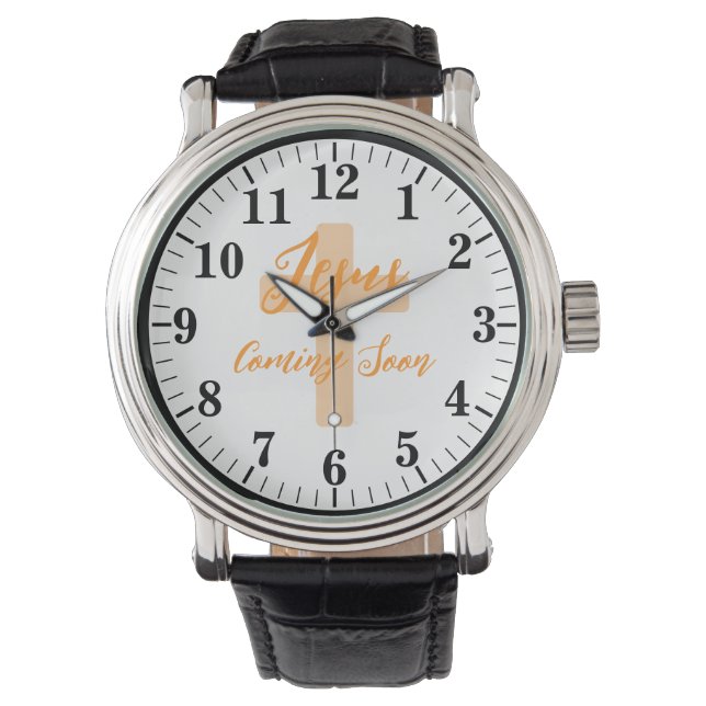 RELÓGIO JESUS VINDO EM BREVE (Frente)