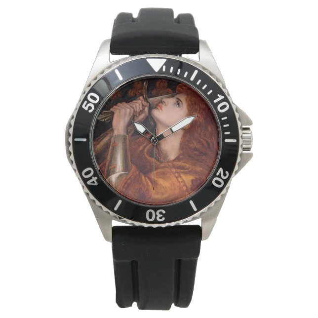 Relógio Joan of Arc (Retrait) (por Dante Gabriel Rossetti) (Frente)