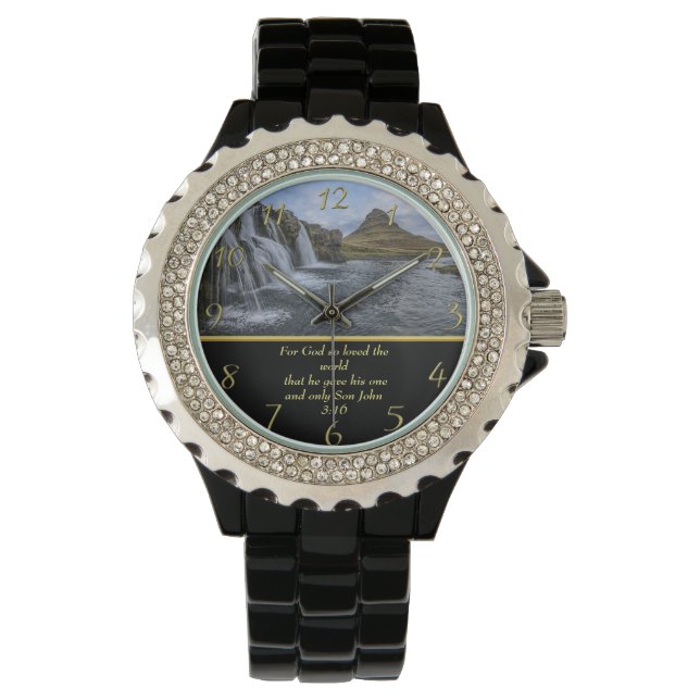 Relógio João 3:16 Deus tão amado (Frente)