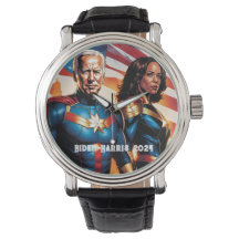 Joe Biden e Kamala Harris como Superheros