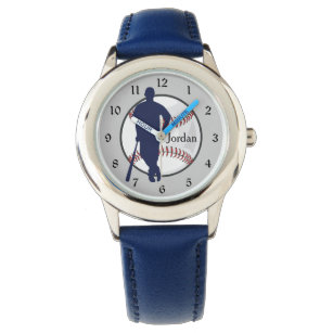 Relógio Jogador de Baseball Azul