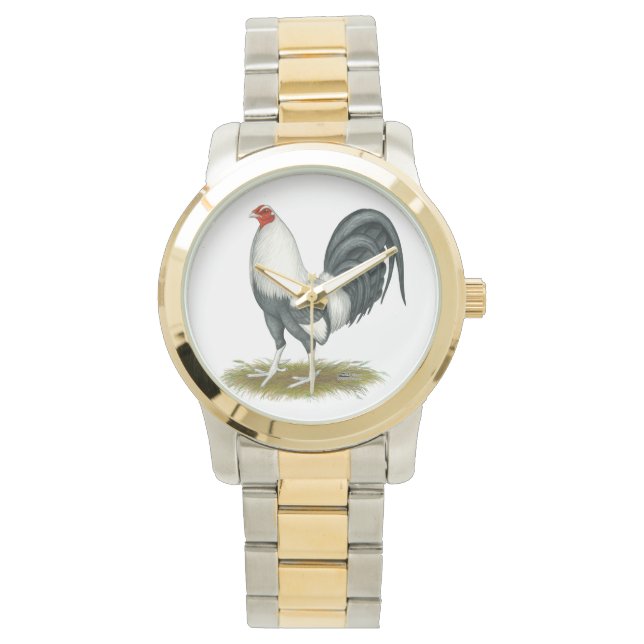 Relógio Jogo Americano Silver Blue Gamecock (Frente)