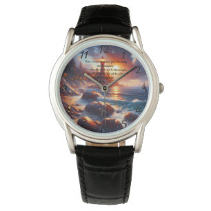 Relógio Joshua 1:9:oração à fé cristã