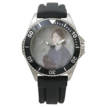 Jovem Segurando um Gato Negro (por Gwen John)