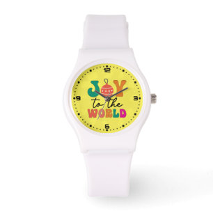 Relógio Joy to The World - Design de Natal-50835