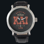 Relógio Kai Nome Funny Personalizado Birthday Kai<br><div class="desc">Esta é uma design com texto Genuine e Trusted Kai de qualidade premium. Um presente legal para amigos ou família chamado Kai. Se o seu primeiro ou sobrenome é o Kai,  então este produto é para você. Presente para Kai no Dia de os namorados.</div>