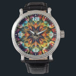 Relógio Kaleidoscope Mandala Flower Design- 23091<br><div class="desc">Kaleidoscope Mandala Flower Design- 23091</div>