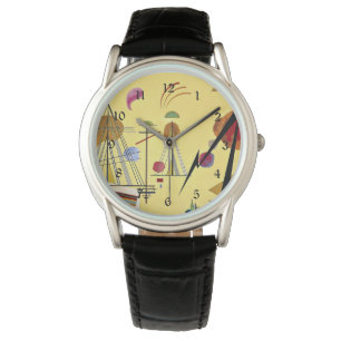 Relógio Kandinsky - Ponto de linha, abstrato art