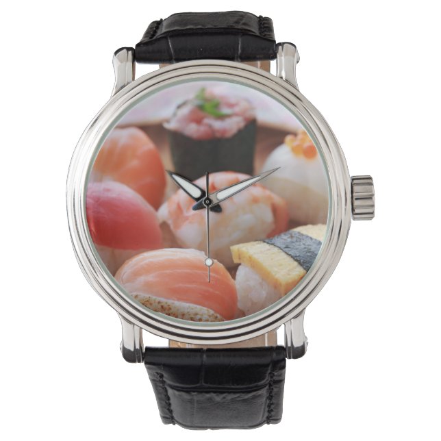 Relógio Kawaii Sushi Watch – Sweet Nigiri Delight (Frente)