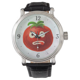 Relógio Kawaii Tomato Cute Engraçado Cartoon Vegetal