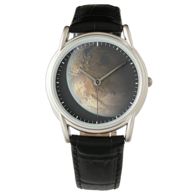 Relógio Kepler-186f Orbitando Uma Estrela Distante. (Frente)