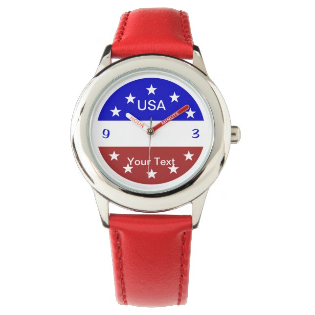 Relógio Kid Tamanho Analog Wrist Watch (Frente)