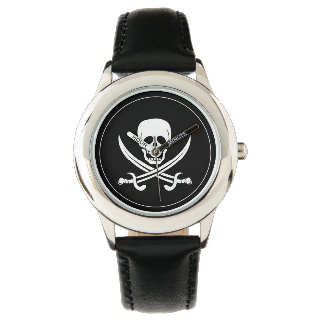 Relógio Kids Classic Watch-Pirate Skull (Frente)
