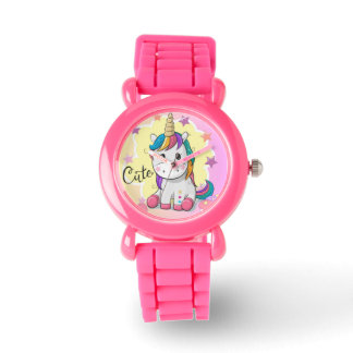 Relógio kids wristwatch unicorn design