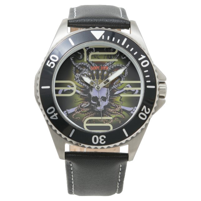 Relógio King Squid Skull Carpe Diem Watch (Frente)