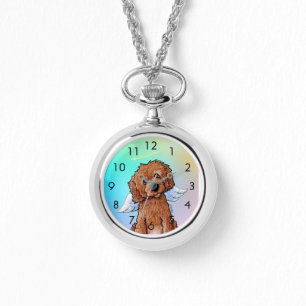 Relógio KiniArt Red DOODLEMOJI Angel Watch